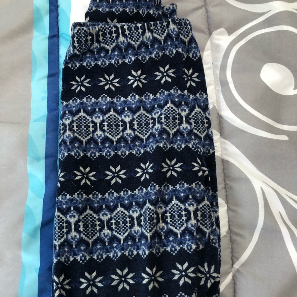 Winter print leggings